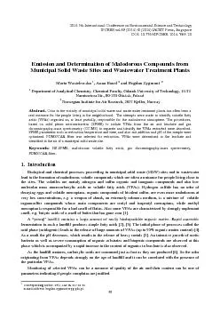 Emission and Determination of Malodorous Compounds from Municipal Soli