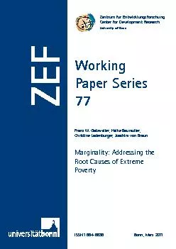 Working Paper Series Bonn, M
