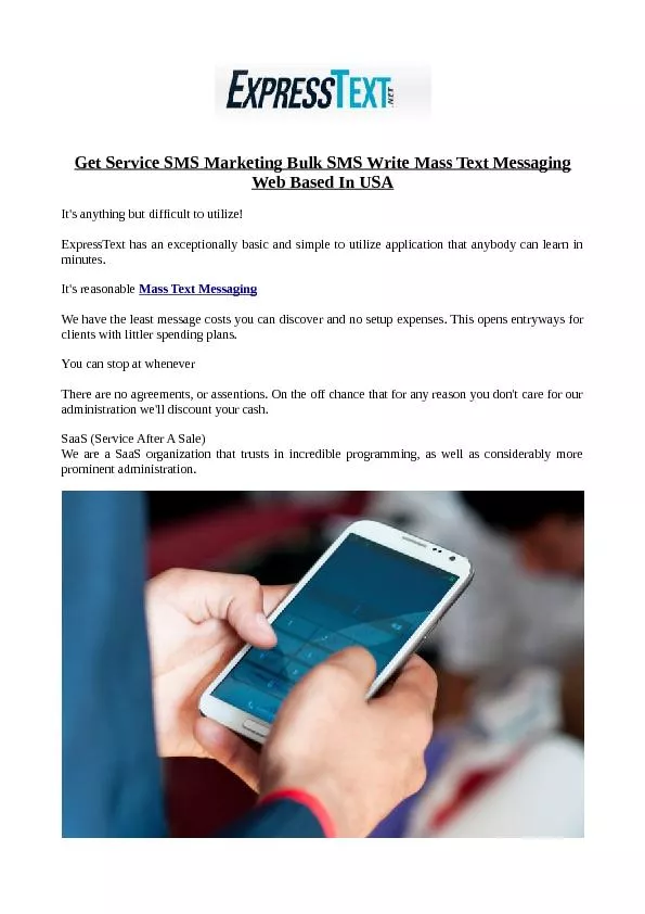 SMS Marketing Bulk SMS Very Affordable Price