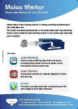Laser MarkingMost accurate marking laser line for all facets, includin
