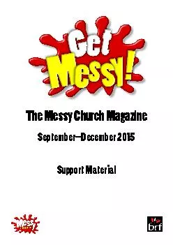 The Messy Church Magazine September–December 2015Support Material