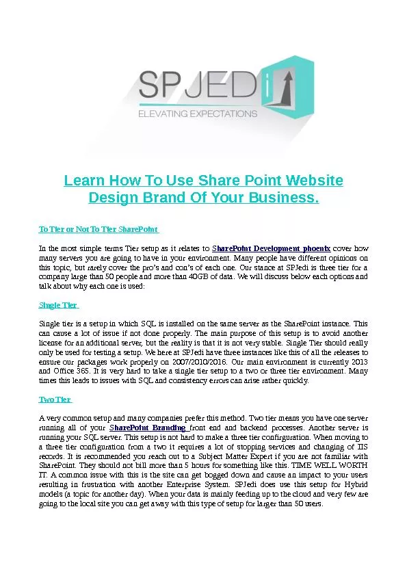 SharePoint Website Design in Phoenix USA