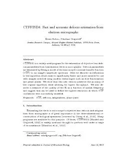 CTFFIND4:FastandaccuratedefocusestimationfromelectronmicrographsAlexis