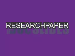 RESEARCHPAPER