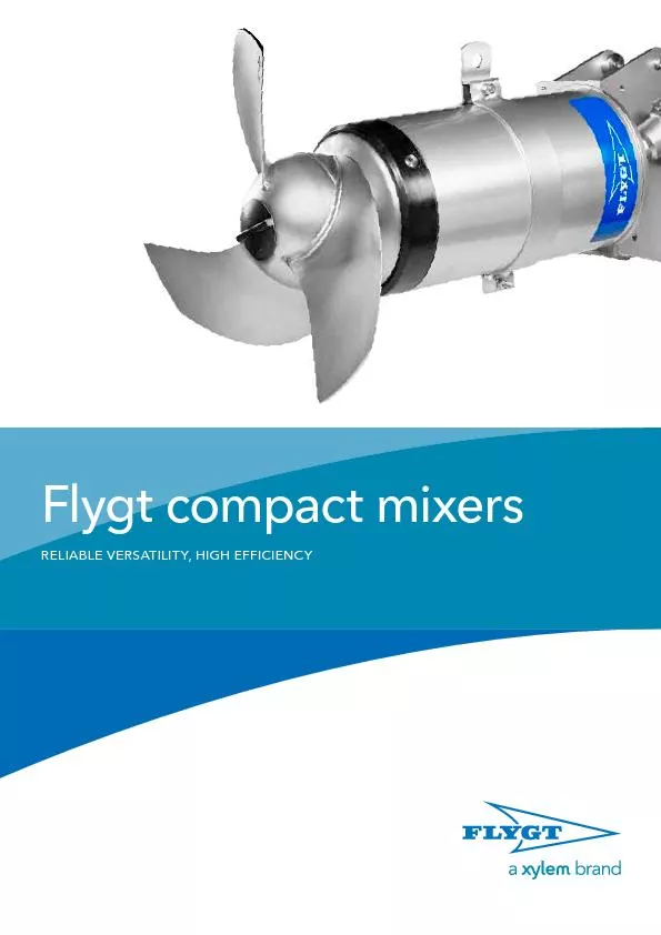 Flygt compact mixers