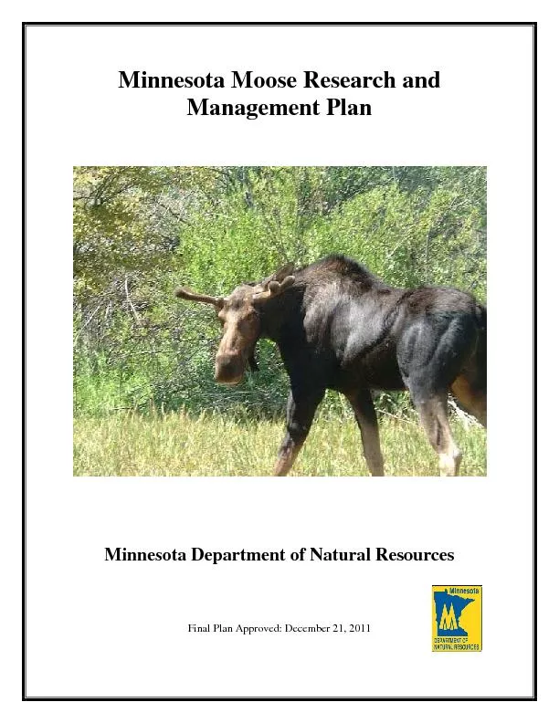 &#x/MCI; 0 ;&#x/MCI; 0 ;Minnesota Moose Research and Managemen
