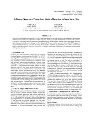 Adjacent Structure Protection State of Practice in New
