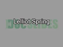 Lelliot Spring