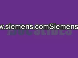 www.siemens.comSiemens AG