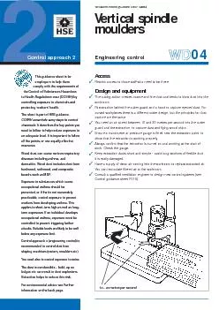 mouldersEngineering controlControl approach 2WDD04This guidance sheet