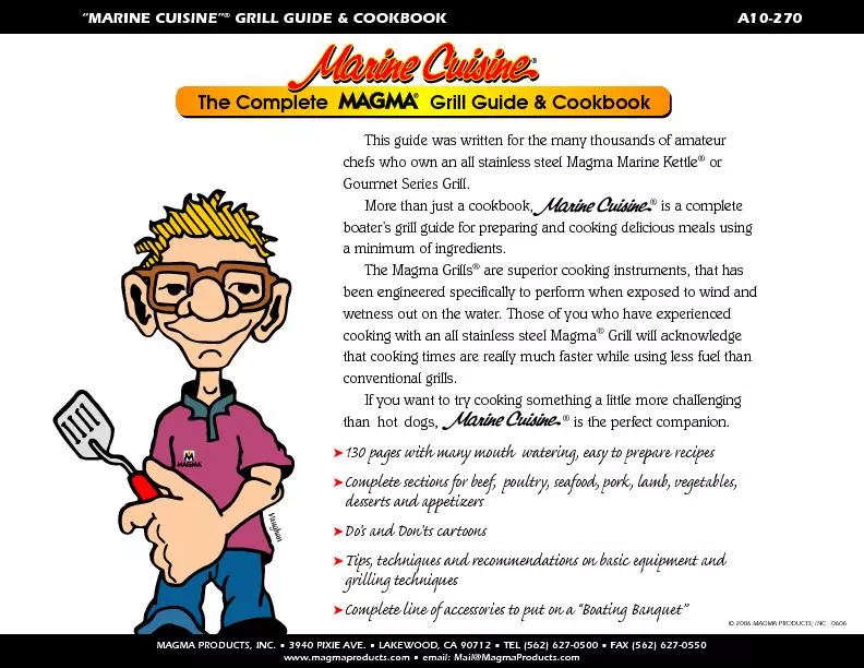 marine cuisine grill guide cookbook