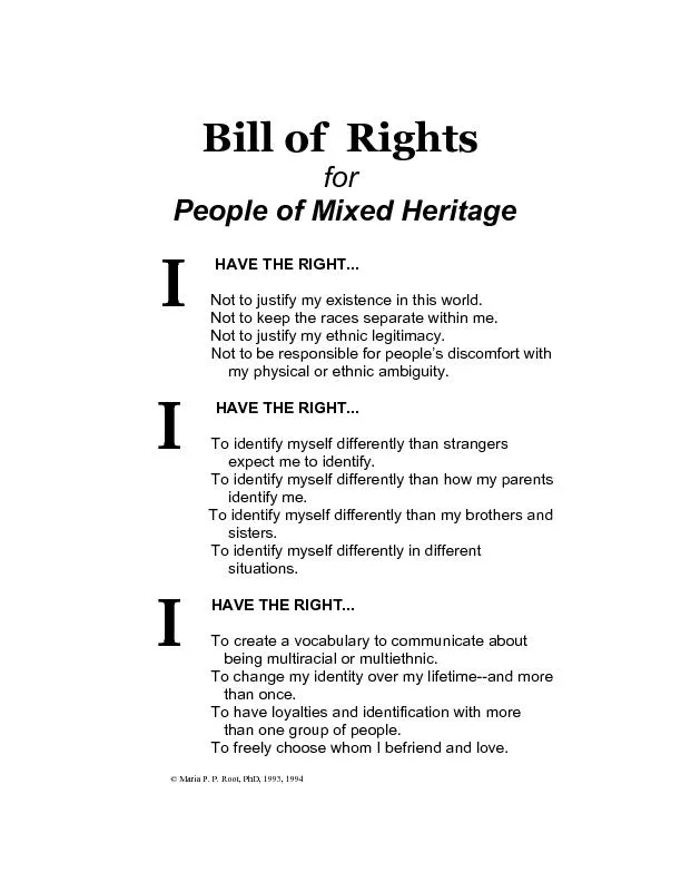 Bill of  Rights