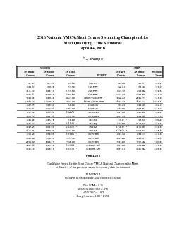 2016 National YMCA Short Course Swimming Championships