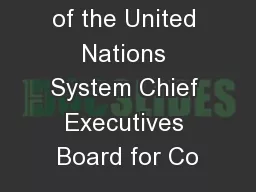 All members of the United Nations System Chief Executives Board for Co