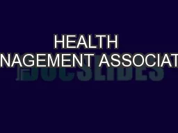 HEALTH MANAGEMENT ASSOCIATES