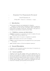 Anagrams User Requirements Document Irritable Enterpri