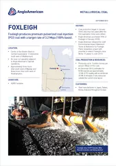 METALLURGICAL COAL SEPTEMBER  FOXLEIGH Foxleigh produc