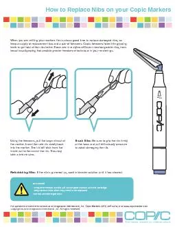 How to Replace Nibs on your Copic Markers