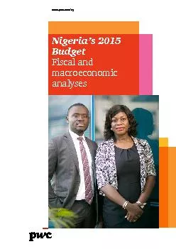Nigeria’s 2015 BudgetFiscal and macroeconomic analyseswww.pwc.com