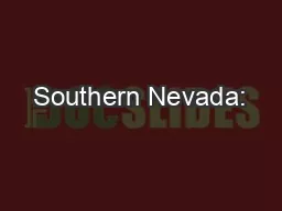 Southern Nevada: