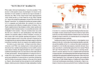 “NOTORIOUS” MARKETSWhat makes informal marketplaces “no