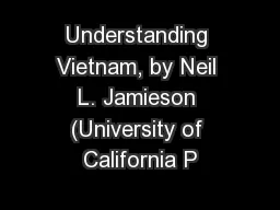 Understanding Vietnam, by Neil L. Jamieson (University of California P