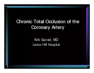 Chronic Total Occlusion of the