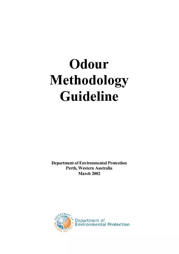 Odour Methodology Guideline          Department of Environmental Prote