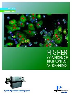 High Content Screening System