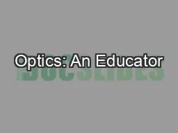 Optics: An Educator