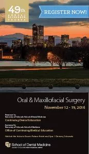 Presented  by  University of Colorado School of Dental MedicineContinu