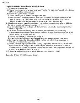 78B-3-424 Limitation of liability for ostensible agent.