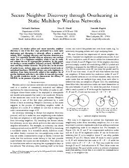 SecureNeighborDiscoverythroughOverhearinginStaticMultihopWirelessNetwo