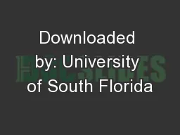 Downloaded by: University of South Florida