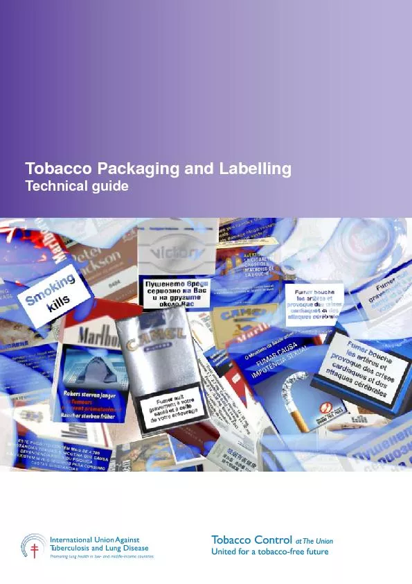 Tobacco Packaging and LabellingTechnical guide