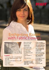 Enchanting Blouse with Fabric Flowers page  Enchanting