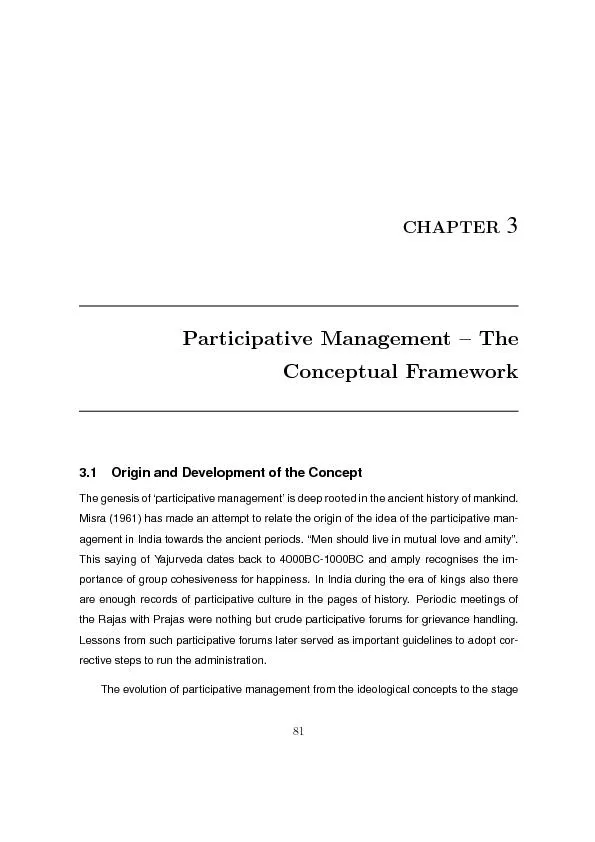 ParticipativeManagement{TheConceptualFramework