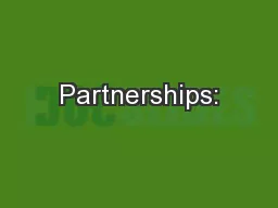 Partnerships:
