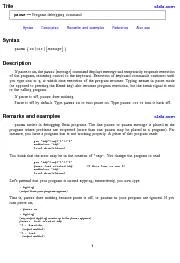 2pauseProgramdebuggingcommand