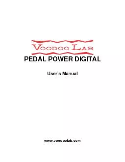 PEDAL POWER DIGITAL  User