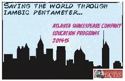 Atlanta Shakespeare CompanyEducation ProgramsSaving the world through