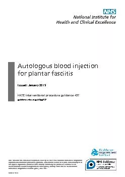 Autologous blood injection