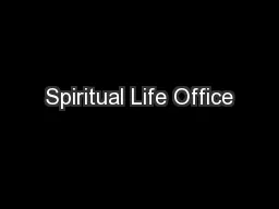 Spiritual Life Office