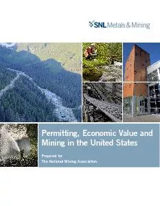 Permitting, Economic Value and Mining in the United States