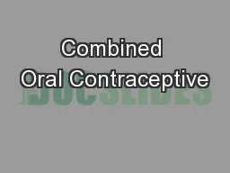 Combined Oral Contraceptive