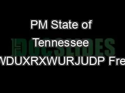 PM State of Tennessee ROXQWDUXRXWURJUDP Frequently