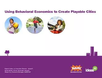 Using Behavioral Economics to Create Playable Cities