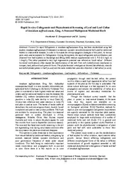 Rapid in vitro callogenesis and phyochemical screening of leaf and leaf callus of ionidium