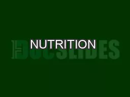 NUTRITION & DIETETICS DEPARTMENT