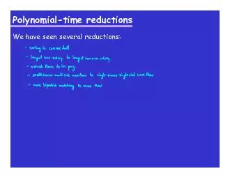Polynomial-time reductions